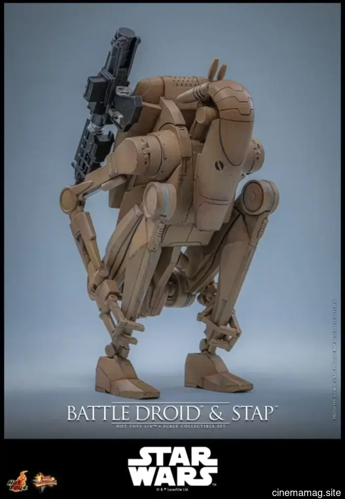 Hot Toys has unveiled the Battle Droid and STAP sixth scale set from Star Wars: Episode I – The Phantom Menace.