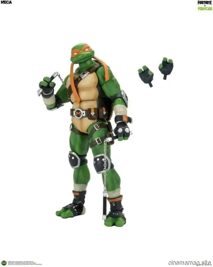 Donatello and Michelangelo are set to be added to NECA's action figure collection that features Fortnite and Teenage Mutant Ninja Turtles.
