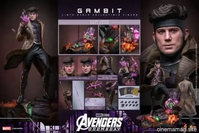 Channing Tatum's Gambit is now part of Hot Toys' sixth scale action figure collection based on Avengers: Doomsday.