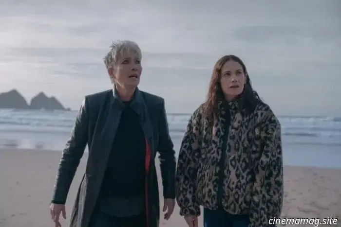 Emma Thompson and Ruth Wilson appear in the trailer for the Apple TV+ mystery series "Down Cemetery Road."
