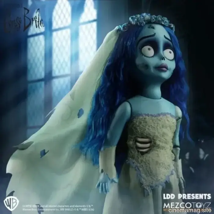 Emily becomes part of the Living Dead Dolls collection with the LDD Presents Corpse Bride doll from Mezco Toyz.