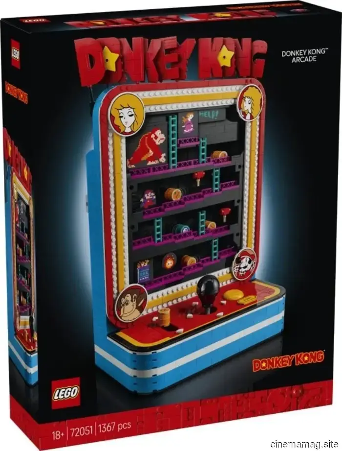 The LEGO Donkey Kong Arcade set is set to launch in August.
