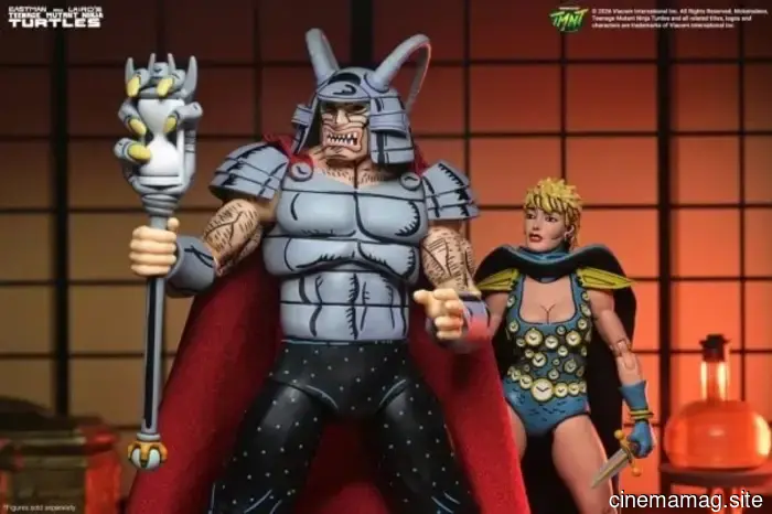 Savanti Romero puts on his Warlord costume for NECA's latest Teenage Mutant Ninja Turtles release.