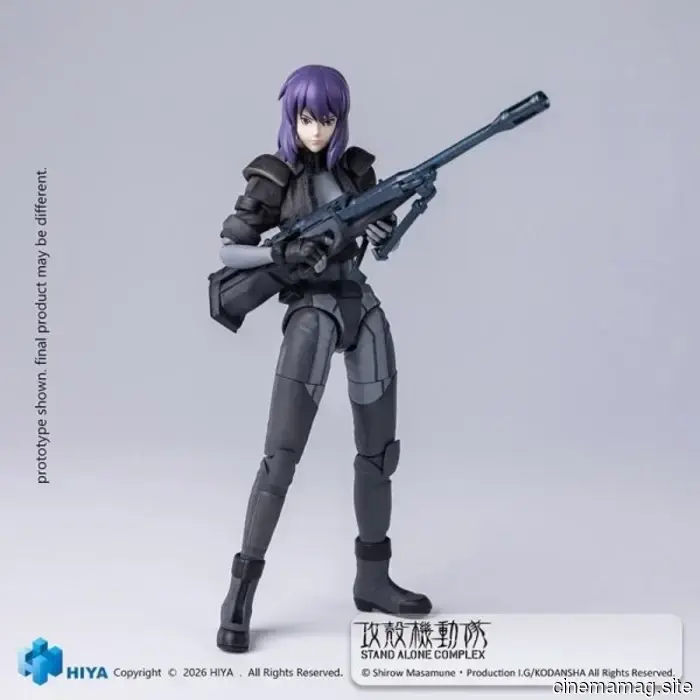 Hiya Toys presenta la figura de acción Motoko Kusanagi Ghost in the Shell: Stand Alone Complex de la Exquisite Super Series.