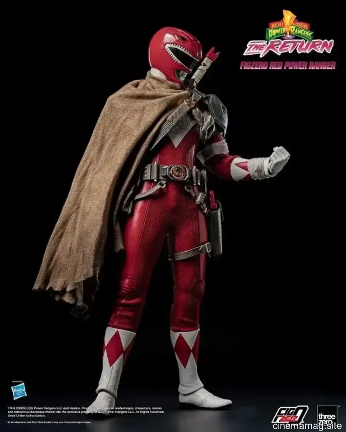 Threezero presenta la figura de sexta escala del Power Ranger Rojo de Mighty Morphin Power Rangers: The Return.