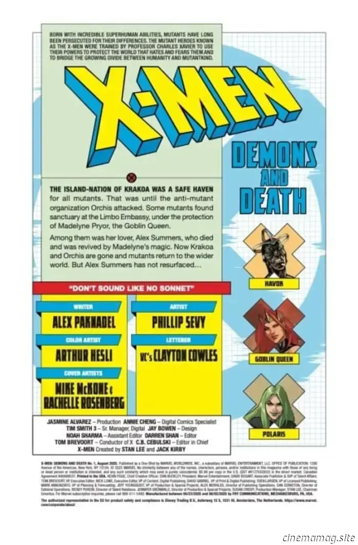 X-Men: From the Ashes – Demons and Death #1 - Comic Book Teaser