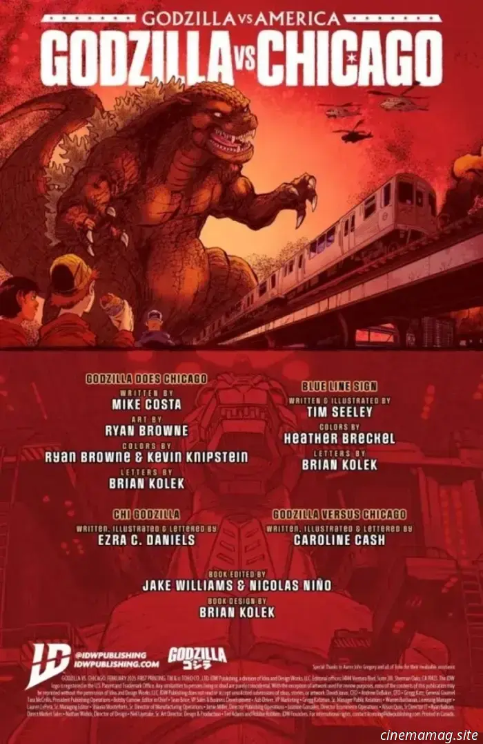 Avance de cómic-Godzilla vs America: Chicago #1