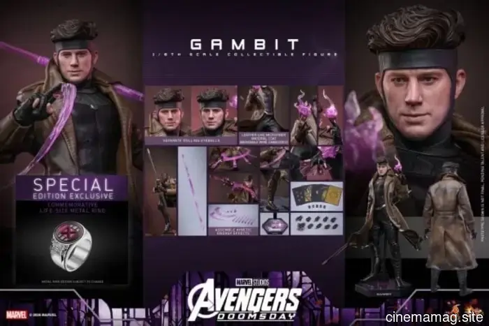 Channing Tatum's Gambit is now part of Hot Toys' sixth scale action figure collection based on Avengers: Doomsday.