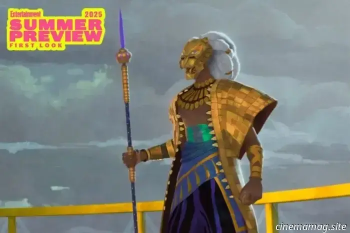 The first look at Marvel's animated series "Eyes of Wakanda" has been unveiled, with the showrunner hinting at a "Wakanda-grade James Bond" experience.