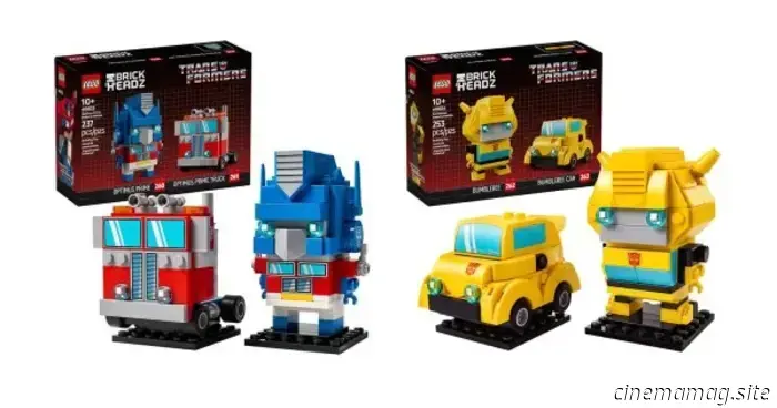 LEGO launches BrickHeadz featuring Optimus Prime and Bumblebee Transformers.