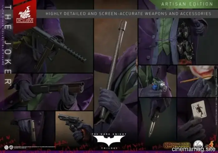 Hot Toys reveals a quarter scale collectible figure of The Joker from The Dark Knight.