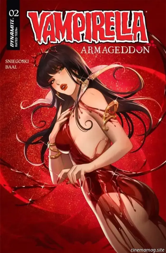 Get a sneak peek at the apocalyptic scene of Vampirella: Armageddon with the first look at issue #2.