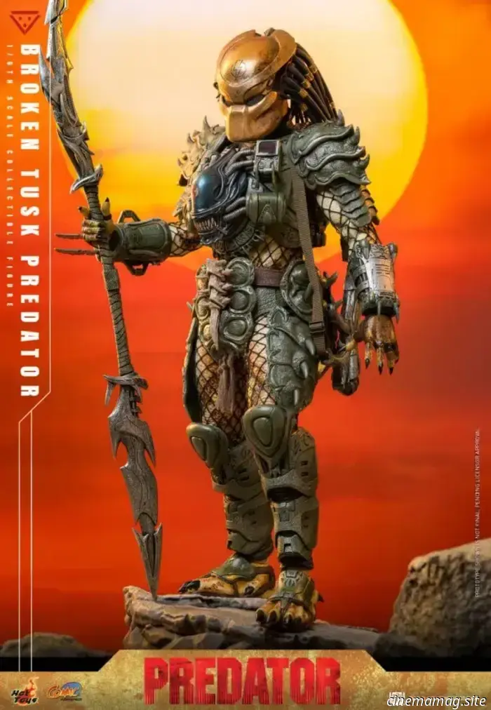 Aliens vs. Predator: la figura in scala 1/6 del Broken Tusk Predator svelata da Hot Toys