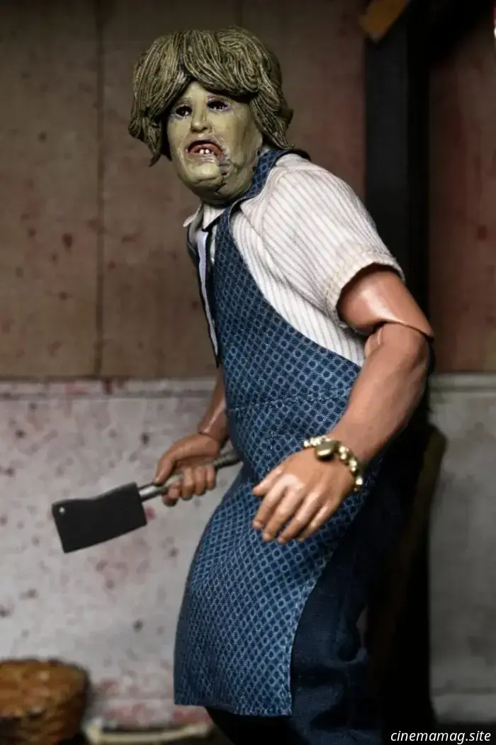 NECA introduces new figures of Leatherface from the Texas Chain Saw Massacre.