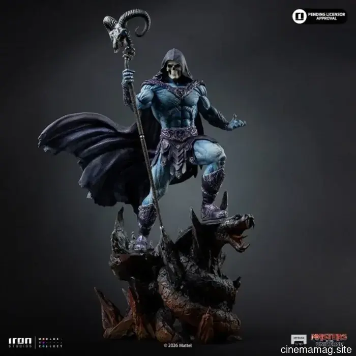 Statua da collezione di Skeletor dei Masters of the Universe svelata da Iron Studios