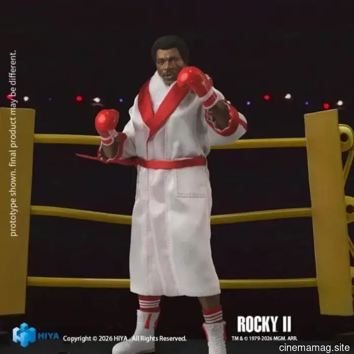 Rocky II Apollo Creed figura d'azione Exquisite Super Series svelata da Hiya Toys