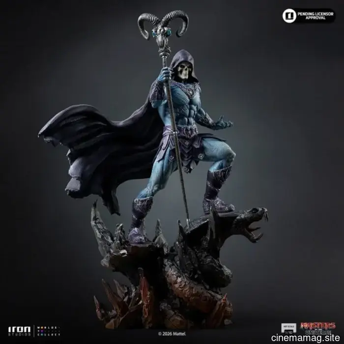 Statua da collezione di Skeletor dei Masters of the Universe svelata da Iron Studios