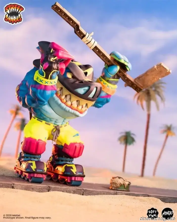 Streex becomes part of Mondo’s Street Sharks collection with a premium soft vinyl figure.