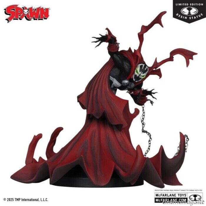 Компания McFarlane Toys представила новую коллекционную статуэтку Спауна (полностью черную, белую и красную)