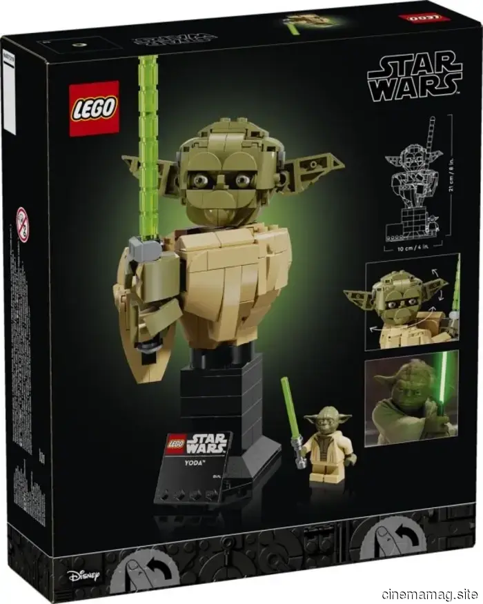 Official unveiling of LEGO Star Wars Yoda and Darth Vader busts.