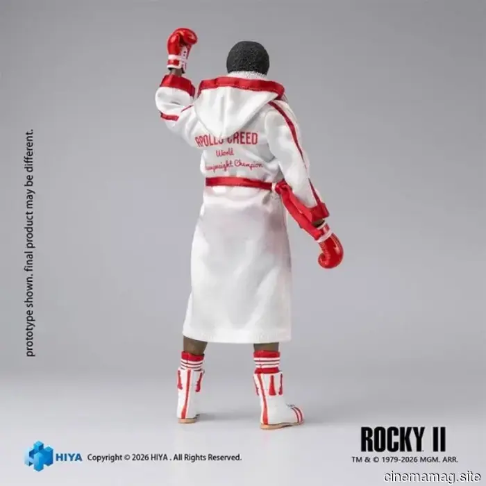 Rocky II Apollo Creed figura d'azione Exquisite Super Series svelata da Hiya Toys