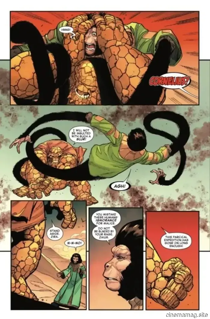 Vista previa del cómic – Planeta de los Simios vs. Cuatro Fantásticos #3