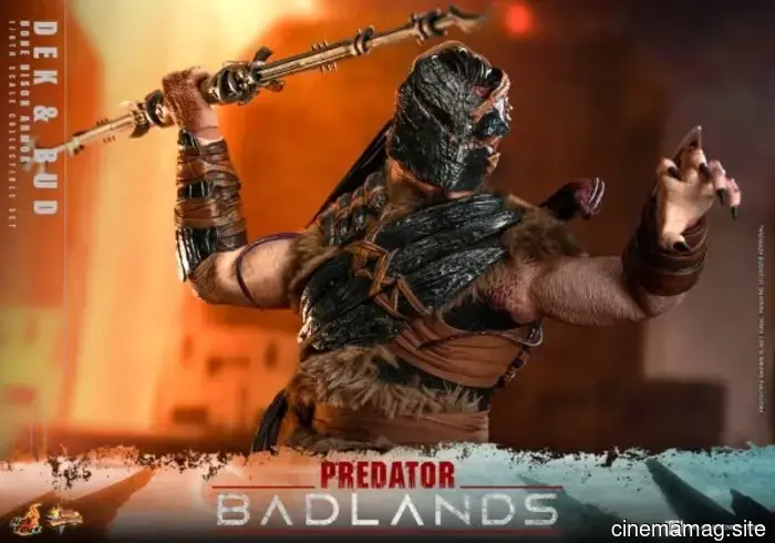 Hot Toys is set to release the sixth scale action figure set of Dex and Bud from Predator: Badlands.