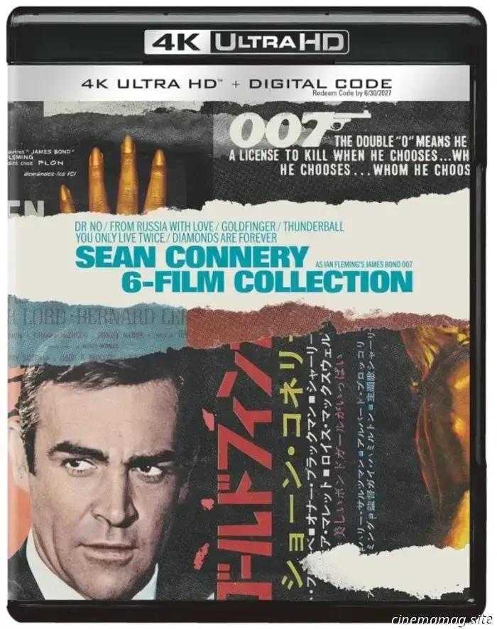 James Bond: Sean Connery 6-Film Collection set 4K Ultra HD