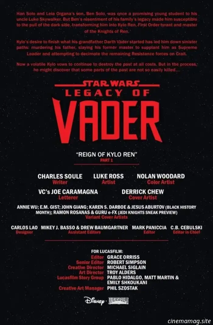 Star Wars: El legado de Vader nº 1 - Avance de cómic