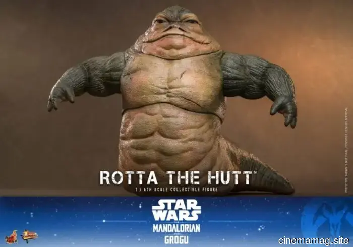 Hot Toys has revealed a sixth scale figure of Star Wars: The Mandalorian featuring Grogu and Rotta the Hutt.