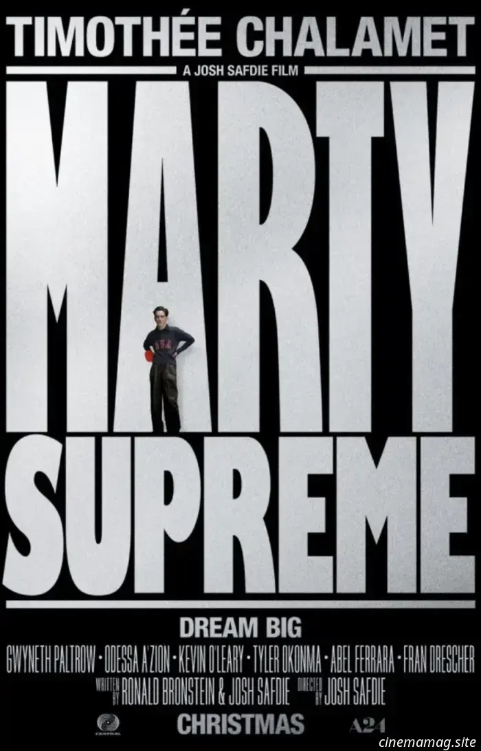 Тимоти Шаламе стремится к величию в пинг-понге в трейлере «Marty Supreme»