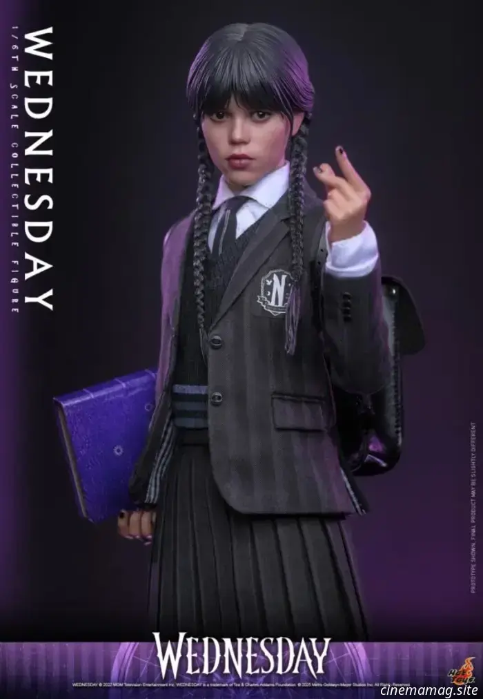 La Wednesday di Jenna Ortega riceve un'action figure in scala 1/6 da Hot Toys.