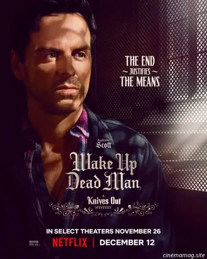 Wake Up Dead Man: A Knives Out Mystery features character posters that showcase the suspects.