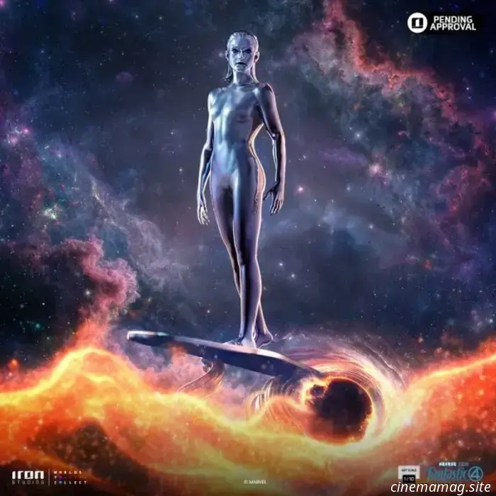 Los Cuatro Fantásticos: Primeros pasos — estatua coleccionable del Surfista Plateado presentada por Iron Studios