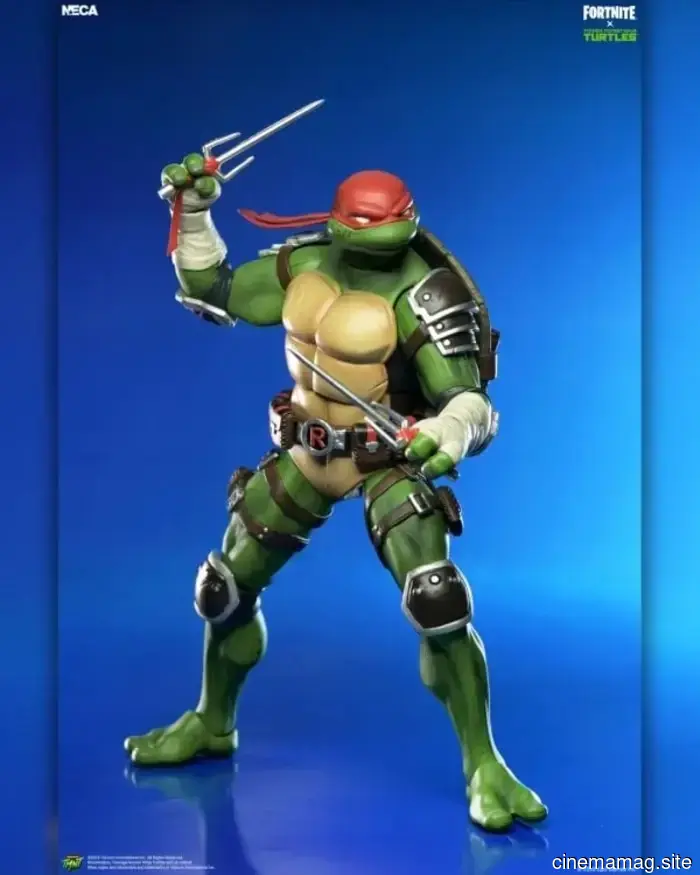 Leonardo e Raffaello si uniscono alla linea di action figure Fortnite x Teenage Mutant Ninja Turtles di NECA.
