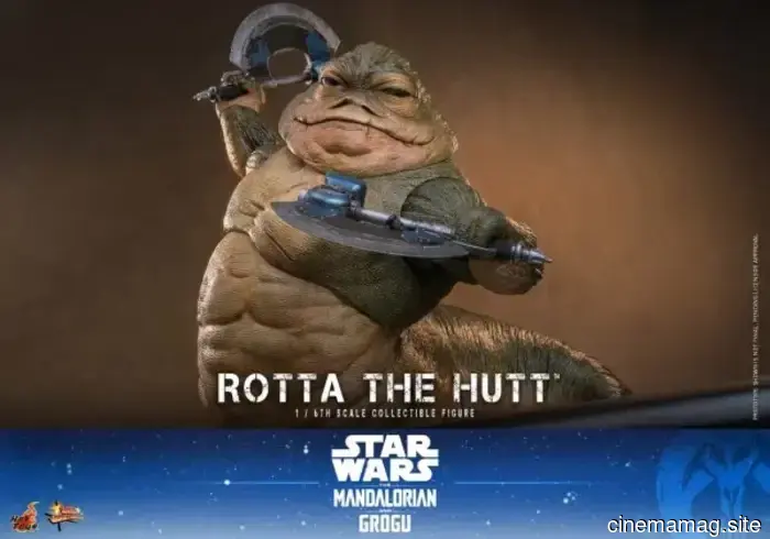 Hot Toys has revealed a sixth scale figure of Star Wars: The Mandalorian featuring Grogu and Rotta the Hutt.