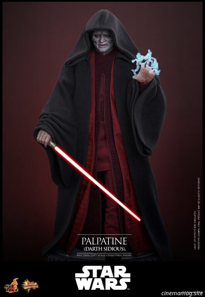 Reveal the Dark Side with Hot Toys' sixth scale figure of Palpatine (Darth Sidious) from Star Wars: Revenge of the Sith.