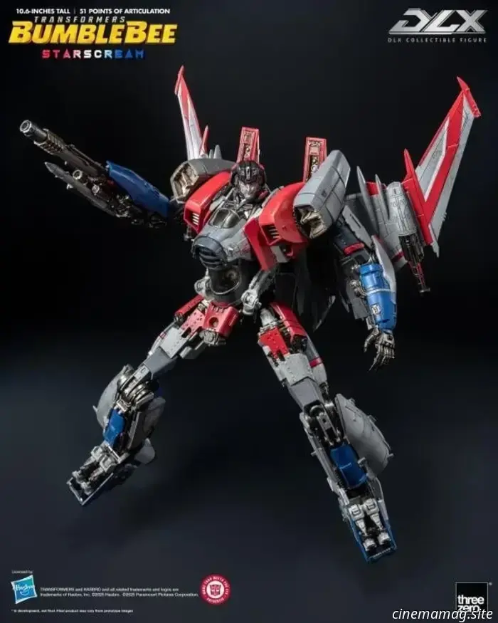 Threezero unveils the DLX Starscream figure from Transformers: Bumblebee.
