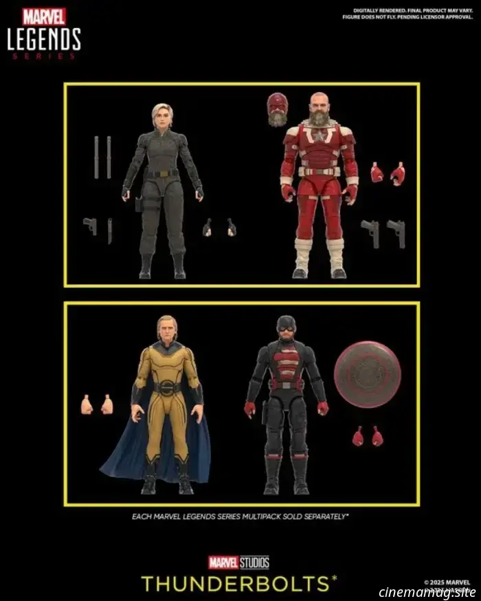 Hasbro presenta las figuras de acción de la serie Thunderbolts* Marvel Legends