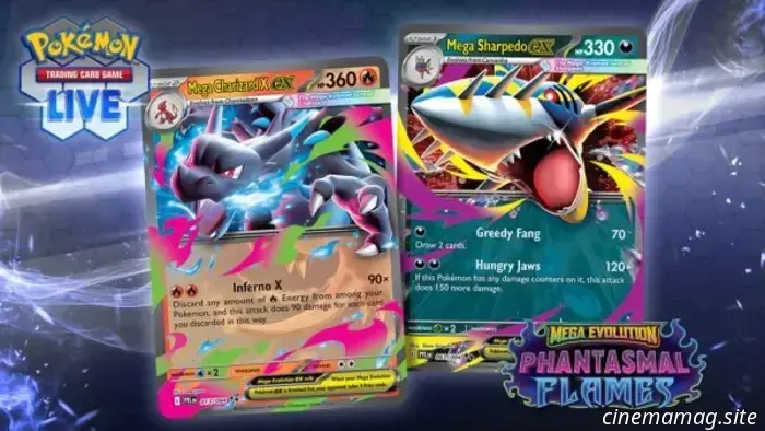 The Mega Evolution – Phantasmal Flames expansion is now available for the Pokémon Trading Card Game.
