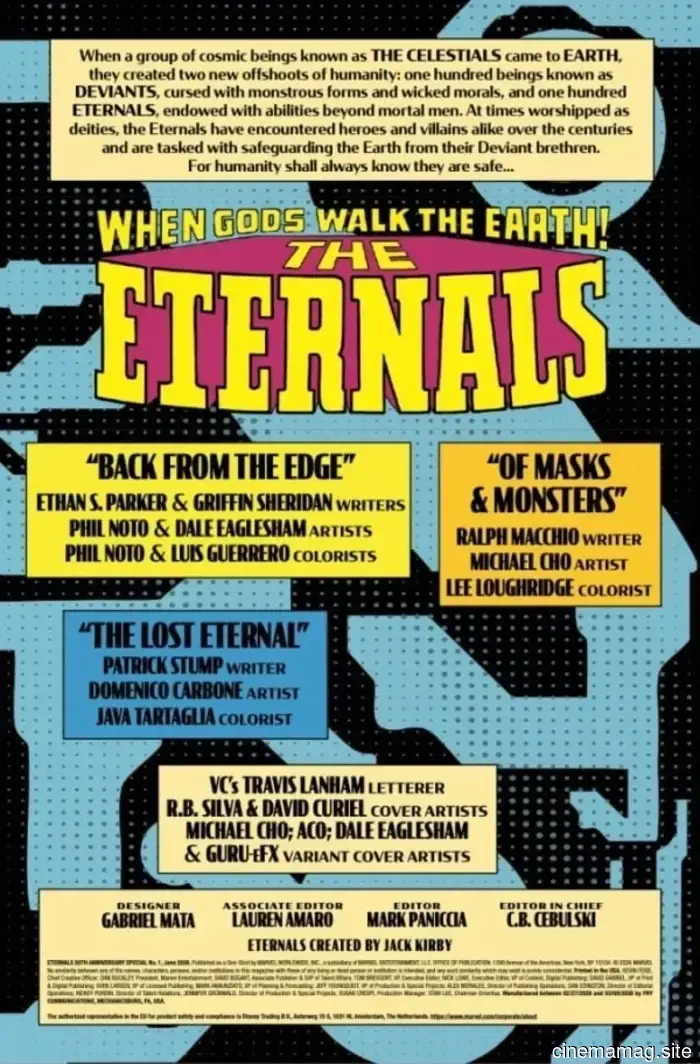 Vista previa del cómic – Especial del 50 aniversario de Eternals #1