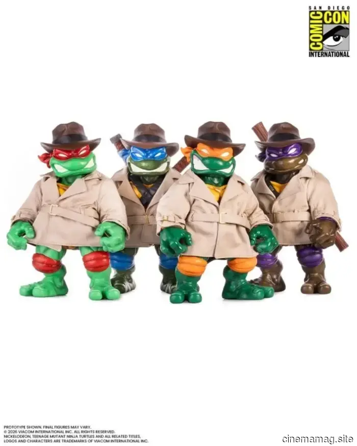 Teenage Mutant Ninja Turtles go undercover for a Comic-Con exclusive action figure collection from Mondo.