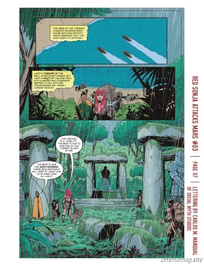 Dai un primo sguardo a Red Sonja Attacks Mars #3 con anteprima sneak peek