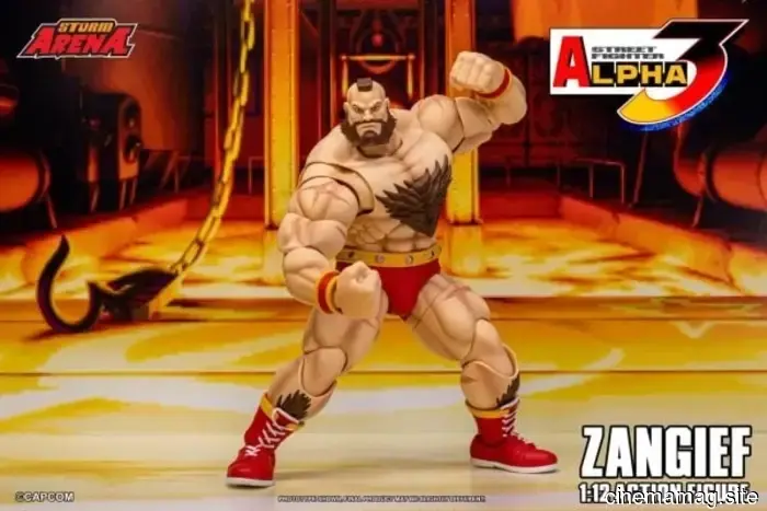 Storm Collectibles has revealed a 1:12 scale action figure of Zangief from Street Fighter Alpha 3.