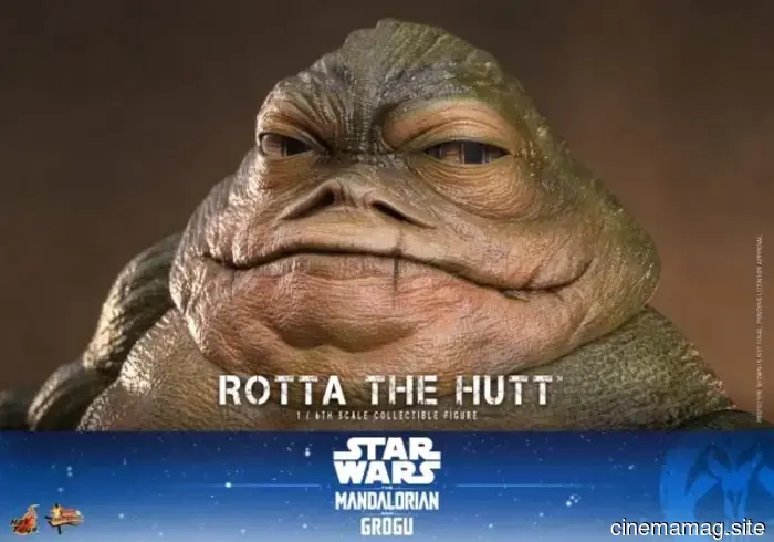 Hot Toys has revealed a sixth scale figure of Star Wars: The Mandalorian featuring Grogu and Rotta the Hutt.