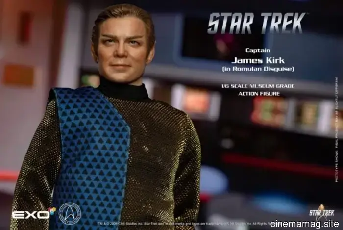 EXO-6 has revealed a sixth scale figure of James T. Kirk in a Romulan disguise from Star Trek.
