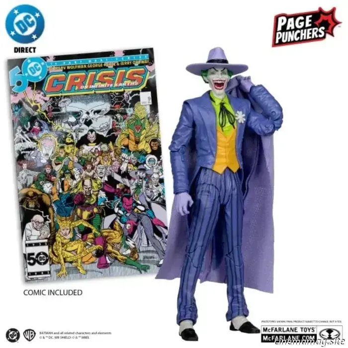 McFarlane Toys представляет серию Page Punchers с Суперменом, Джокером и Бэтменом: «Темный рыцарь возвращается».