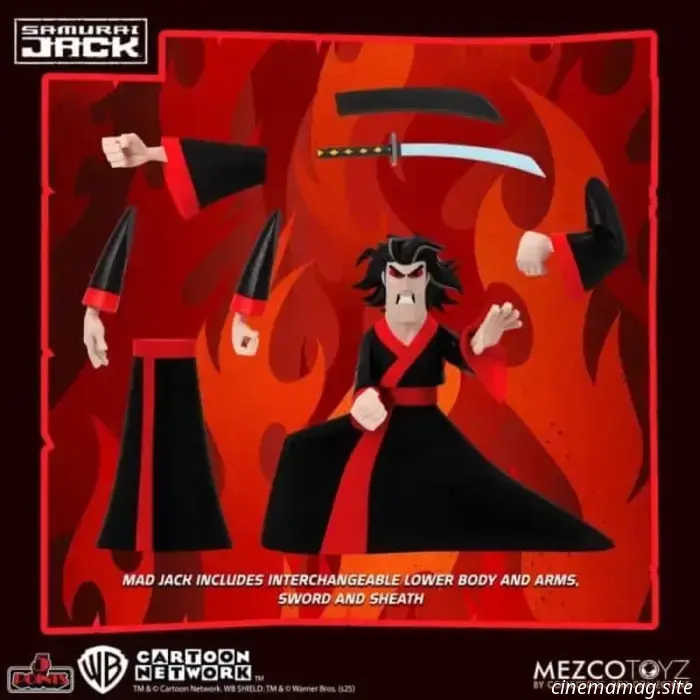 Samurai Jack is now part of Mezco Toyz's 5 Points collection with a premium action figure set.