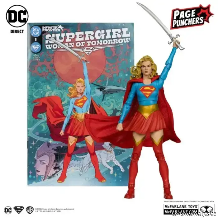 Action figures of Superman: Kingdom Come and Supergirl: Woman of Tomorrow are being added to McFarlane's DC Page Punchers collection.