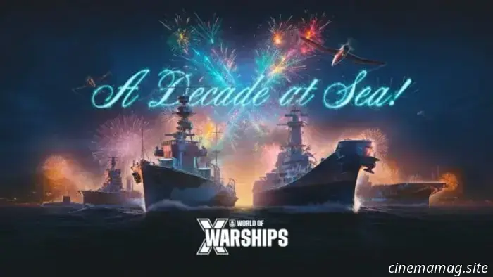 Wargaming marks a decade of World of Warships with a new update.